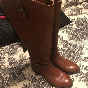 Brown leather boots 7.5